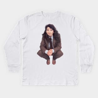 Kate Bush Means Business Kids Long Sleeve T-Shirt